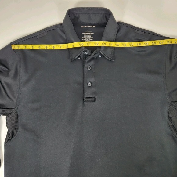 Propper  Men's L Large Long Sleeve Utility Polo Black Tactical - Picture 11 of 14